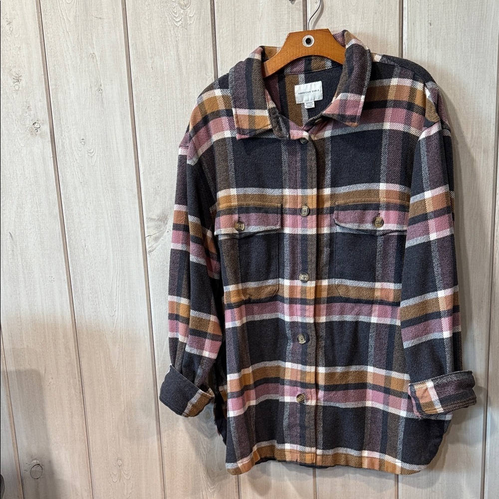 American Eagle Outfitters Multicolor Plaid Shirt